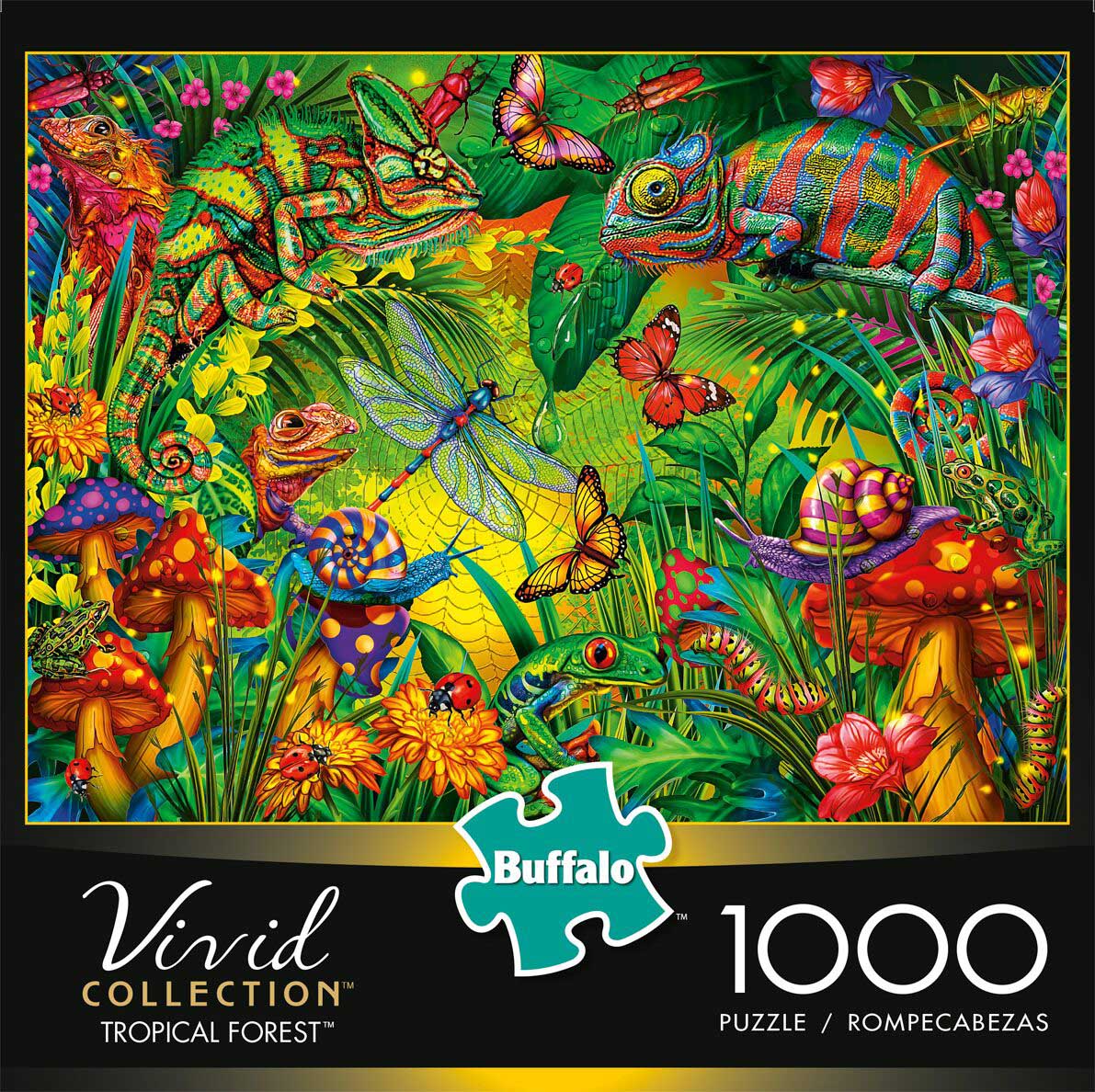 Buffalo Games Vivid Collection Tropical Forest 1000 Piece Puzzle image 0